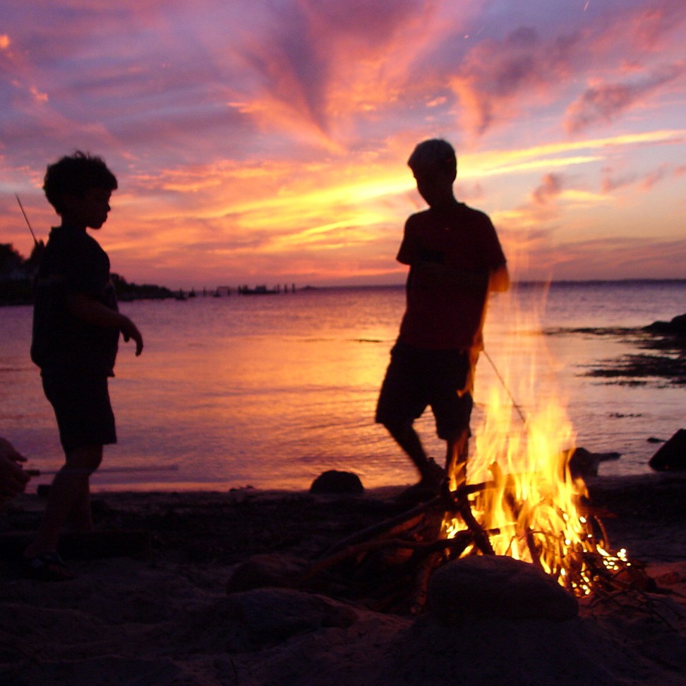 Bonfire on Fishers Island