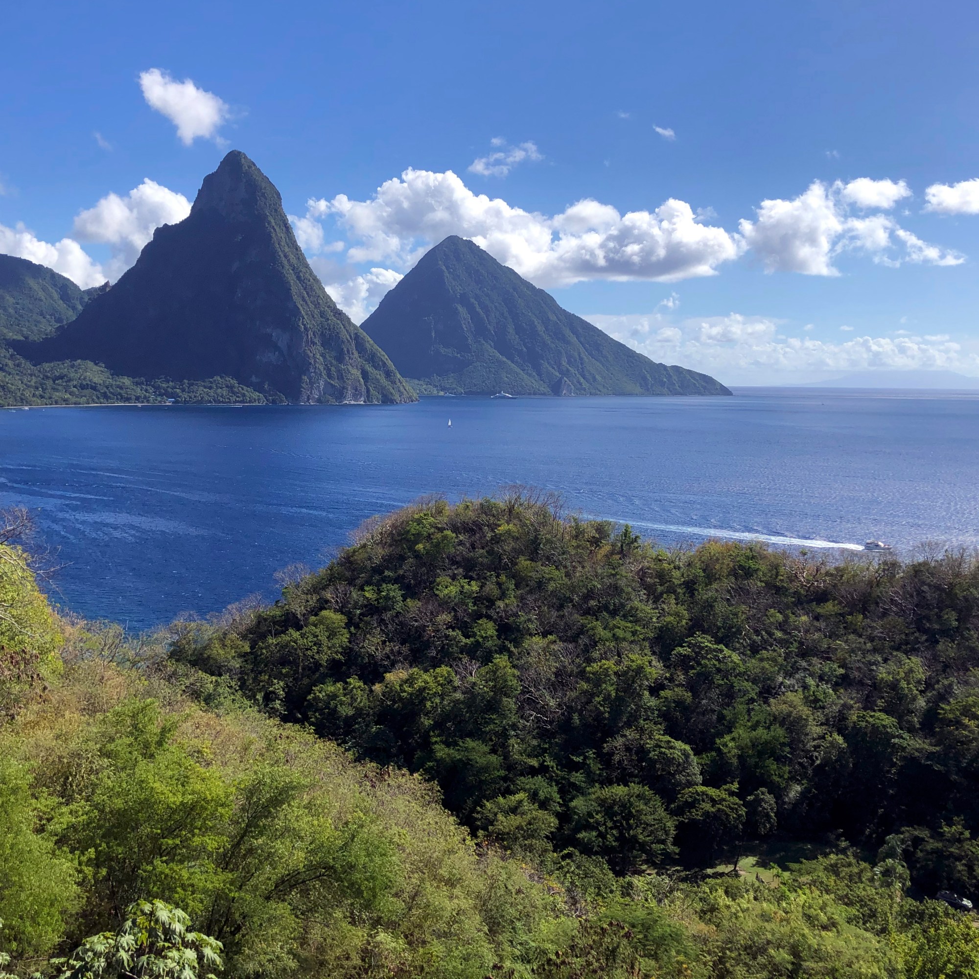 The Piton Range St. Lucia